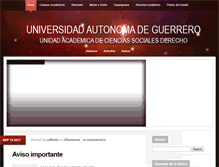 Tablet Screenshot of derechoacapulco-uagro.com.mx